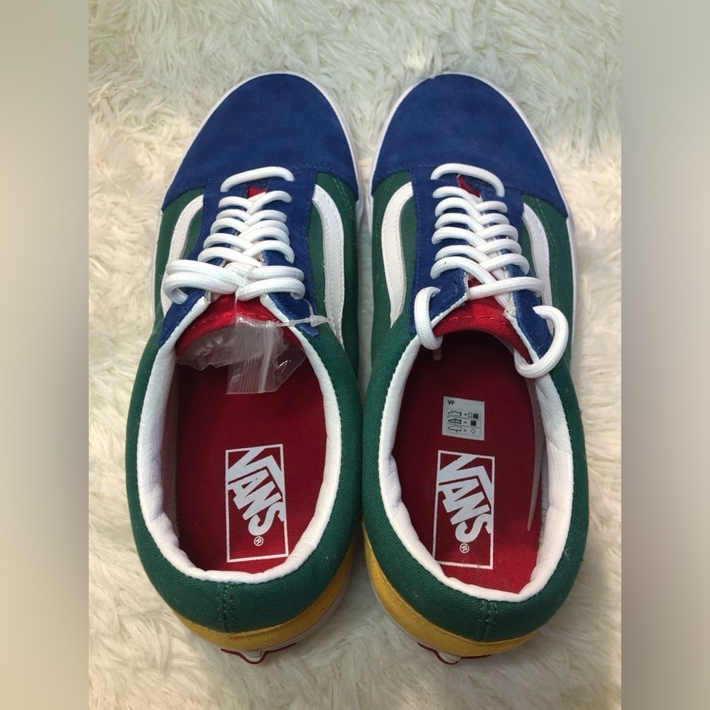 Vans Men's Blue Green Yellow and Red Sneakers Men’s size 10.5 NWOT - Picture 16 of 16